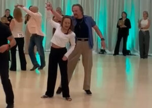 MR WCS Vegas West Coast Swing community leader in Las Vegas showing his dance skills.
