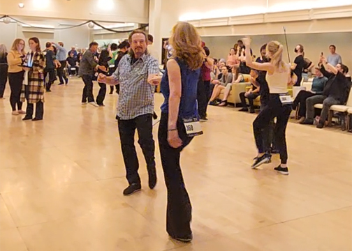 MR WCS Vegas West Coast Swing community leader in Las Vegas showing his dance skills.