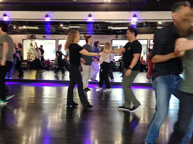 West Coast Swing dance venue in Las Vegas social dancing floor